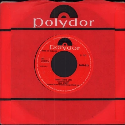 22nd Street Sunny Sleeps Late 7" vinyl UK Polydor 1972 large centre label design - Image 1 of 2