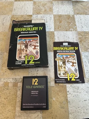 Atari 2600 Sears Tele-Games Lot CIB – Gatefold Target Fun, Asteroids & More - Image 1 of 4