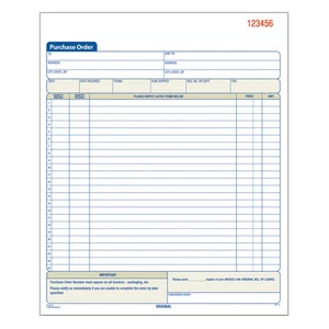 Adams Carbonless Purchase Order Book, 3-Part - Picture 1 of 5