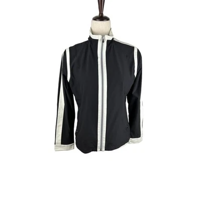 Tail Black and White Detail Zip Front Golf Jacket Size M - Image 1 of 4