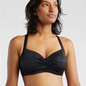 Title Nine Pele Bikini Top - Solid Black - Picture 1 of 5