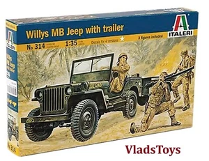 Kit Modelo Plástico Italeri Escala 1/35 Segunda Guerra Mundial Jeep Willys #0314 - Imagen 1 de 3