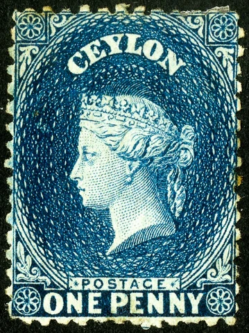 Ceylon Stamps # 46 MLH VF Scott Value $180.00 Cover