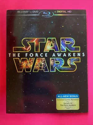 STAR WARS  The Force Awakens (Blu Ray, Dvd, 2016, W/ Slipcover) - Image 1 of 4