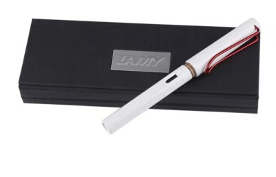 LAMY Safari Fountain Pen White Red Clip Special Edition - Image 1 of 4