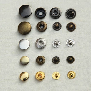 50 Sets Hand Pressure Snap Button Metal Retainer Rivet Eyelet Nailing Tool DIY - Picture 1 of 9