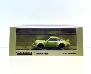 1x Tarmac Works 1/64 RWB Backdate Olive Green Diecast Car - Picture 1 of 7