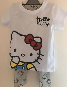 Hello Kitty White T-shirt & Grey Leggings ~ 18-24 Months - Picture 1 of 5