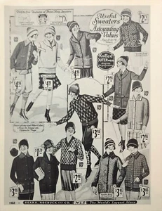 1927 Sears Roebuck Catalogue Useful Sweaters Ad - Picture 1 of 1