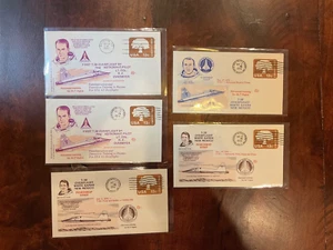 T-38 Overflights Houston WSMR 1976 Space Voyage 5 Covers KOMPLETT Shuttle Prep! - Bild 1 von 1