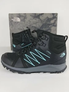 The north face womens boots UK 5.5/LW FP II MID GTX BLACK/AQUA SPLASH RRP 110 - Picture 1 of 12
