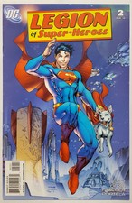 Legion of Super-Heroes #2 (2010 DC) VF/NM 1:10 Jim Lee Superboy & Krypto Variant