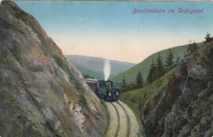 AK Postkarte gelaufen Dampflock Brockenbahn im Drängetal (G3071) - Bild 1 von 2