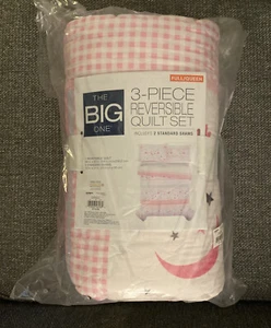 The Big One 3 Piece Reversible Quilt+Standard Shams Set Full/Queen Size 86"x93" - Picture 1 of 4