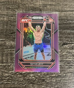 Natan Levy 2023 Panini Prizm UFC Purple Prizm RC /149