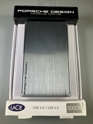 Porsche design LaCie hard drive 500GB USB 3.0 disk 2.5" anodized aluminum [E] - Image 1 of 4