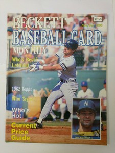 New York Yankees DON MATTINGLY Beckett Baseball Card Monthly Nov/Dec 1986