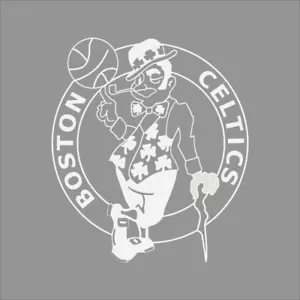 Boston Celtics NBA Team Logo 1 Color Vinyl Decal Car Window Wall - Picture 1 of 7