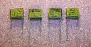 QTY (10) .022uf 250V Y2 SUPPRESSION METALLIZED PAPER CAPACITORS PME265MB522M - Picture 1 of 2