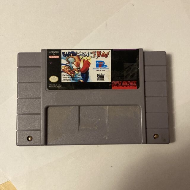 Preços baixos em Jogos de videogame Nintendo SNES earthworm Jim