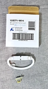Cable de interconexión conector Kichler 10571 9" para barras de luz debajo del gabinete blanco - Imagen 1 de 3