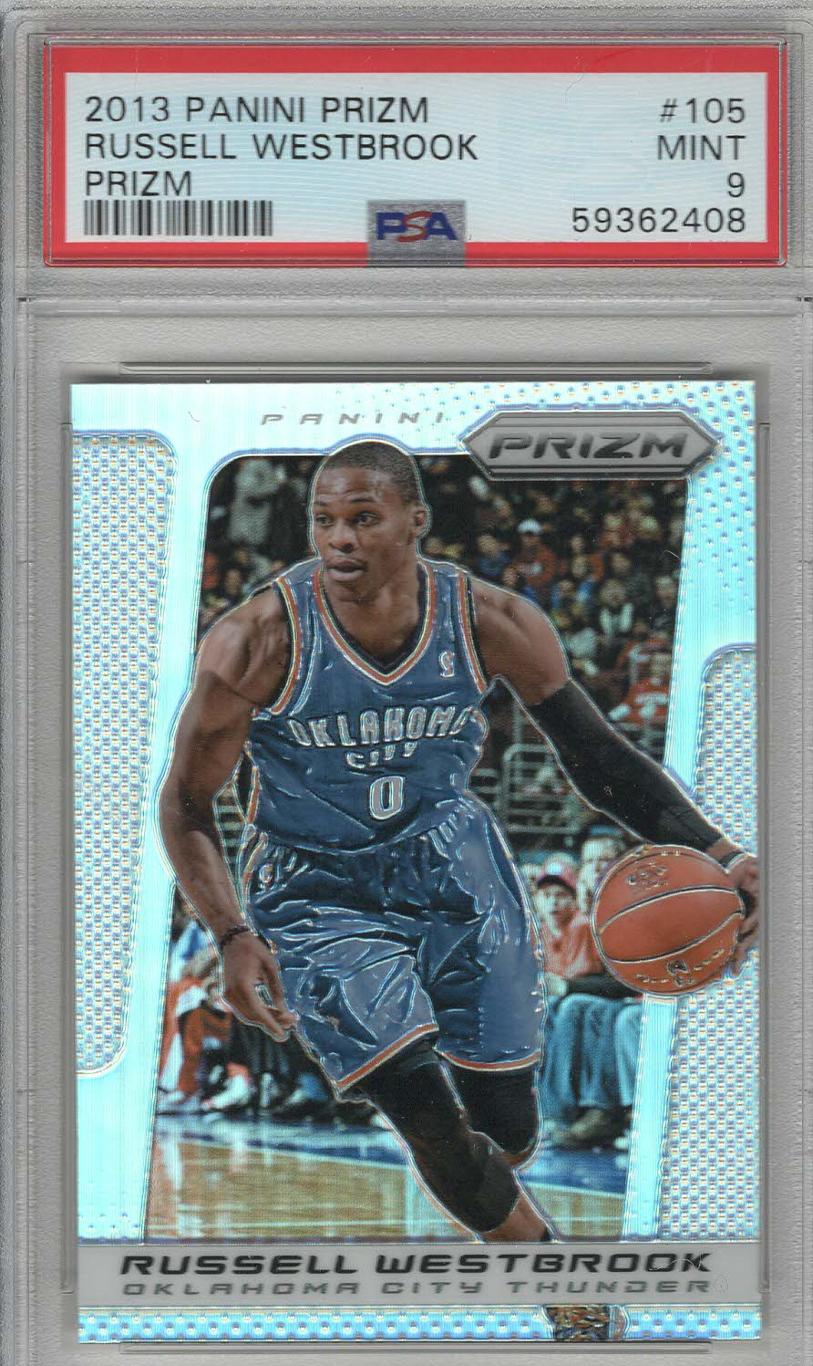 RUSSELL WESTBROOK 2013-14 PANINI PRIZM #105  PSA 9 🔥🔥🔥