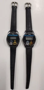 2 STAR WARS BRADLEY WATCH LOT wrist Vintage Droids R2-D2 C-3PO Quartz old vtg - Picture 1 of 3