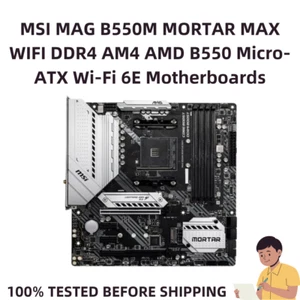 MSI MAG B550M MORTAR MAX WIFI DDR4 AM4 AMD B550 Micro-ATX Wi-Fi 6E Motherboards - Picture 1 of 8