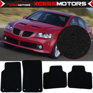 Fits 08-09 Pontiac G8 Sedan Black Nylon Front & Rear Floor Mats Carpets 4PCS Set - Bild 1 von 7