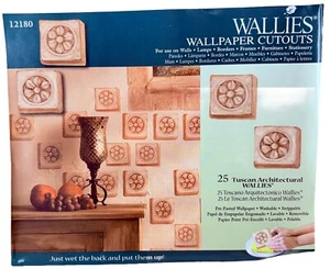 25 Tuscan Architectural Floral Stone Blocks Wallies Wallpaper Cutouts Border - Picture 1 of 4