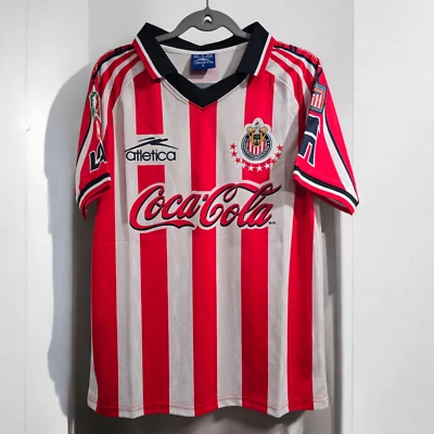 Chivas Guadalajara Home 98/99 - Retro - Red- Football Soccer - 2XL (USA-XL) - Image 1 of 4