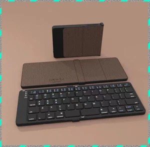 Rechargeable foldable Portable ultrathin Wireless keyboard for iOS Win Android - Picture 1 of 11