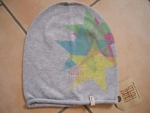 (P10) Feinstrick Mütze FREAKY HEADS Beanie leichte BW Wintermütze 4 Stars Druck - Picture 1 of 1
