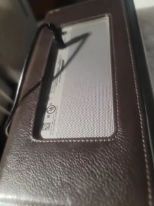 BOSE SOUNDLINK WIRELESS MOBILE SPEAKER SILVER WITH BROWN LEATHER BOSE SOUND NICE - Picture 1 of 7