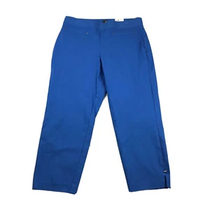 JM Collection Pants Womens PXL Blue Comfort Waistband Skinny Leg Ankle Pant NWT - Picture 1 of 10