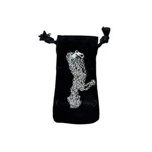 Chrom Herzen Rollkette Silber Halskette - Bild 1 von 6