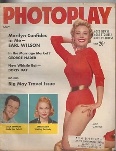 Revista de reproducción fotográfica mayo de 1956 George Nadar Mitzi Gaynor Janet Leigh Jack Lemmon - Imagen 1 de 12