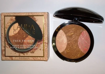 Laura Geller Iluminador, Rubor, Esmerilado Corporal Facial Amigo Compacto - Nuevo en Caja Foto 1 de 3