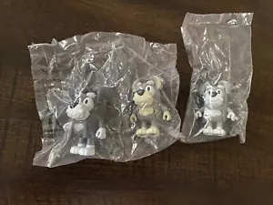 Bluey The Terriers 3 Pack School Friends Jo Dan Adam Figure Triplets Scottish - Picture 1 of 4