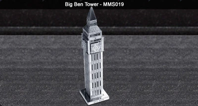 Metal Earth Big Ben 3D Metal  Model + Tweezer  010190 - Image 1 of 4