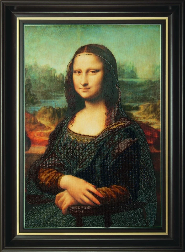 Hágalo usted mismo Cuentas de Punta de Aguja "Mona Lisa" Kit de Bordado Impreso Lona Charivna Mit Foto 1 de 1
