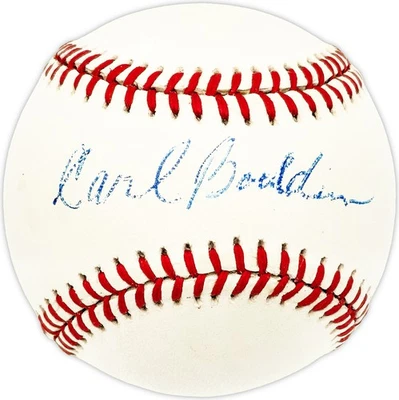 Carl Bouldin Autographed Official AL Baseball Washington Senators SKU #226196 - Image 1 of 4