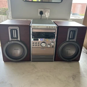 Philips MCM760 CD/FM + Altavoces Cinta Tweeter Tecnología Altavoces X2 Funcionando - Imagen 1 de 4