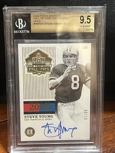 2020 Panini Encased Steve Young Hall Of Fame Signatures 06/10 BGS 9.5 Auto 10  - Bild 1 von 4