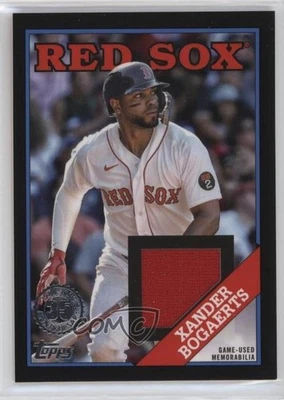 2023 Series 1 1988 Topps Baseball Relics Black /199 Xander Bogaerts #88R-XB - Image 1 of 2