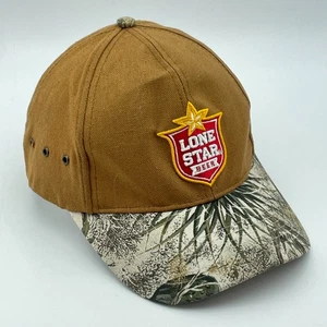 Gorra ajustable LONE STAR BEER marrón camuflada algodón talla única guardabarros al aire libre - Imagen 1 de 8