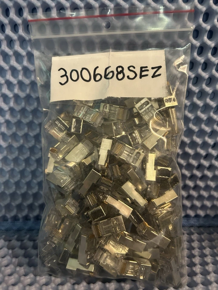 Platinum Tools 300668SEZ EZ-RJ45 Shielded Cat6 Plug - 100 Pack - Image 1 of 4