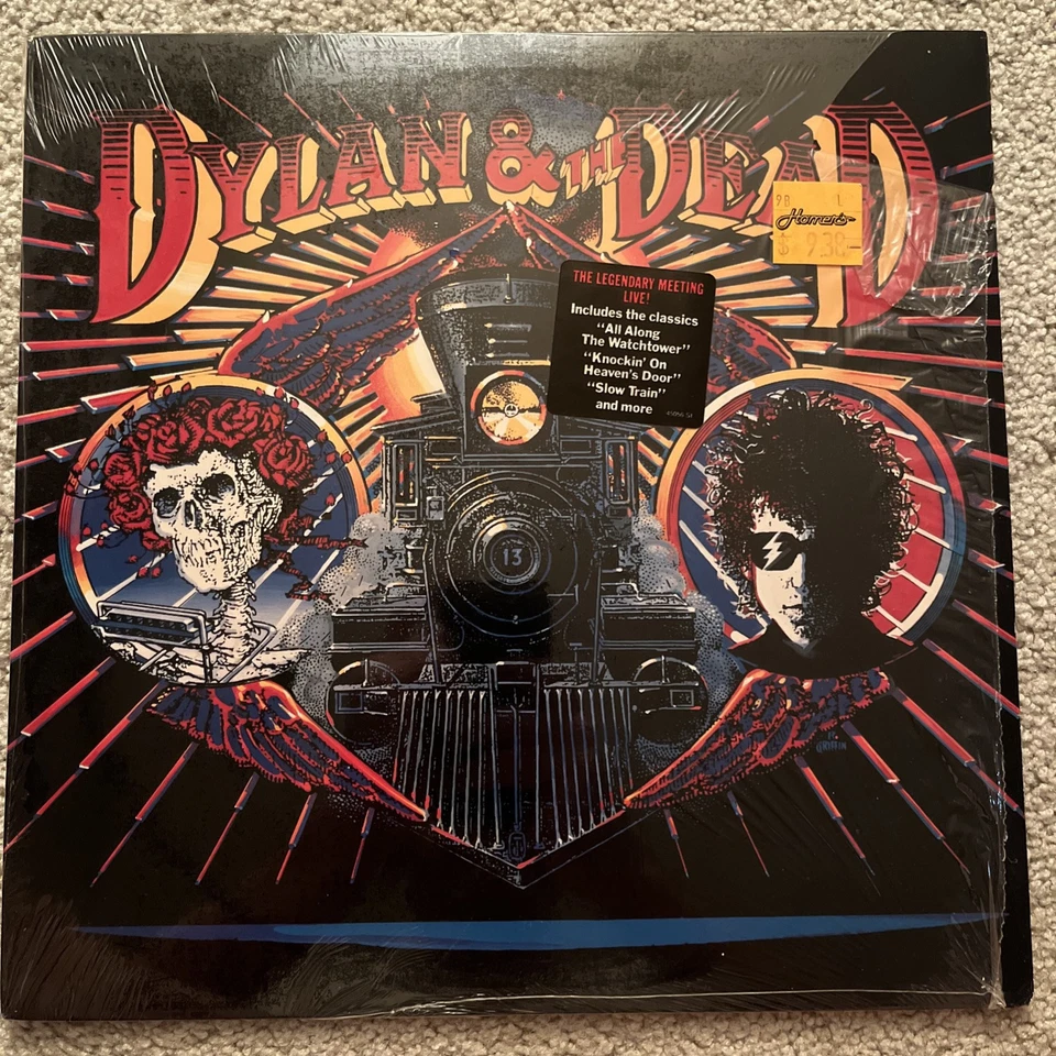 Dylan & The Dead - Bob Dylan Grateful Dead - NM Viny LP w/ Hype - 1st 1989 45056 - Image 1 of 4