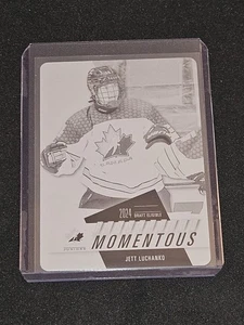 2024 UD Team Canada Juniors Jett Luchanko Black Printing Plate 1/1 #PM-23 - Picture 1 of 2