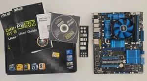 ASUS P8P67 EVO + Intel Core i7-2600 3.4GHz 8GB DDR3 OVP Handbücher I/O-Blende - Photo 1/9